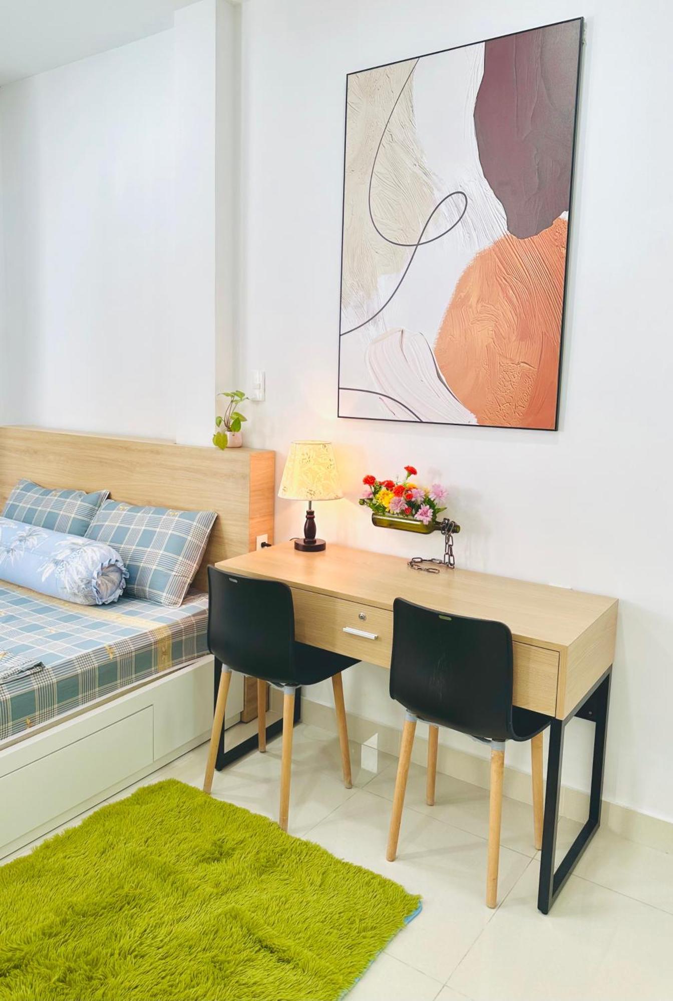 Quiet Perfect Located 1Br With Desk 504 Lägenhet Ho Chi Minh-staden Exteriör bild